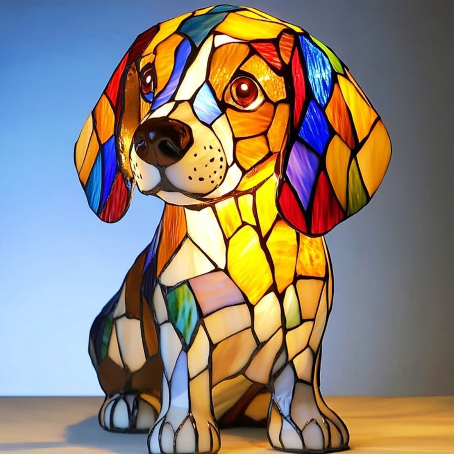 Beagle Sweet Pet Lamp – animal-shaped lamp in home setting