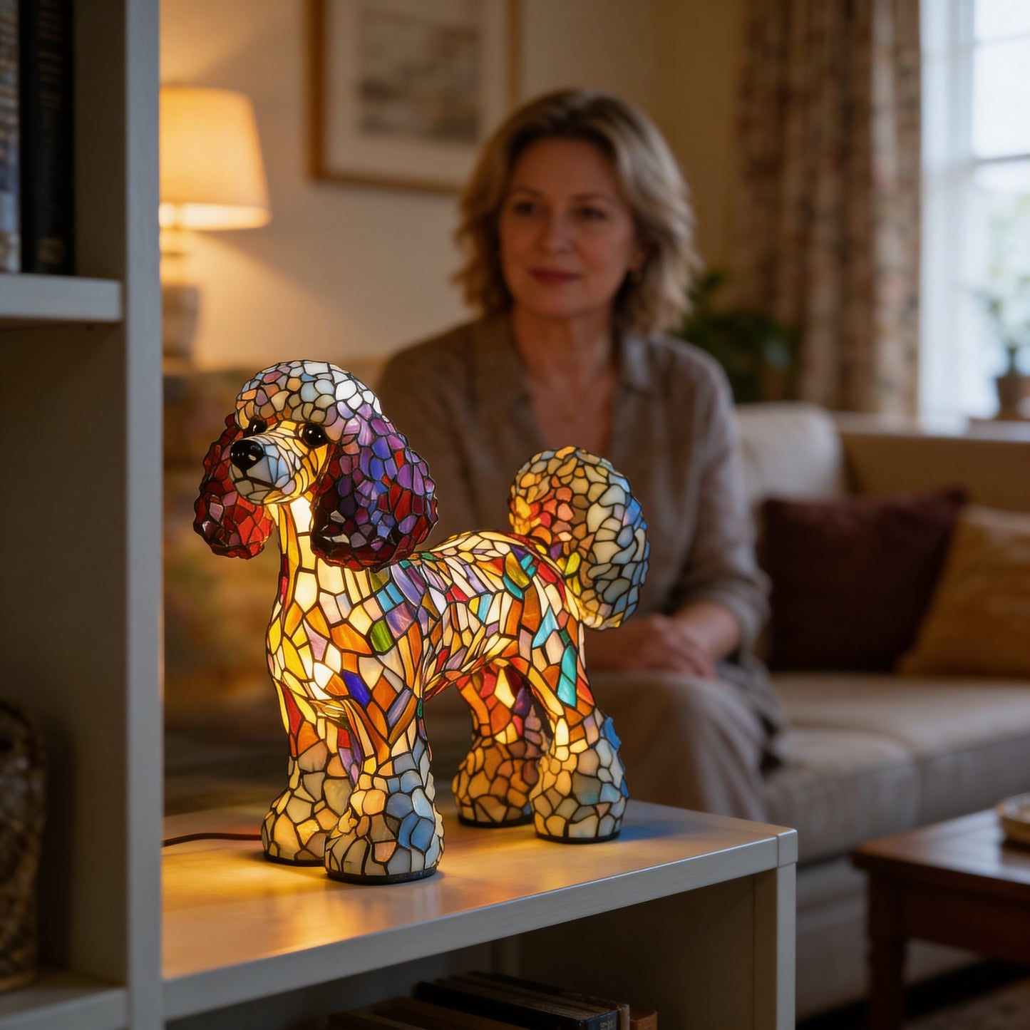 Rover Friendly Dog Crystal Lamp