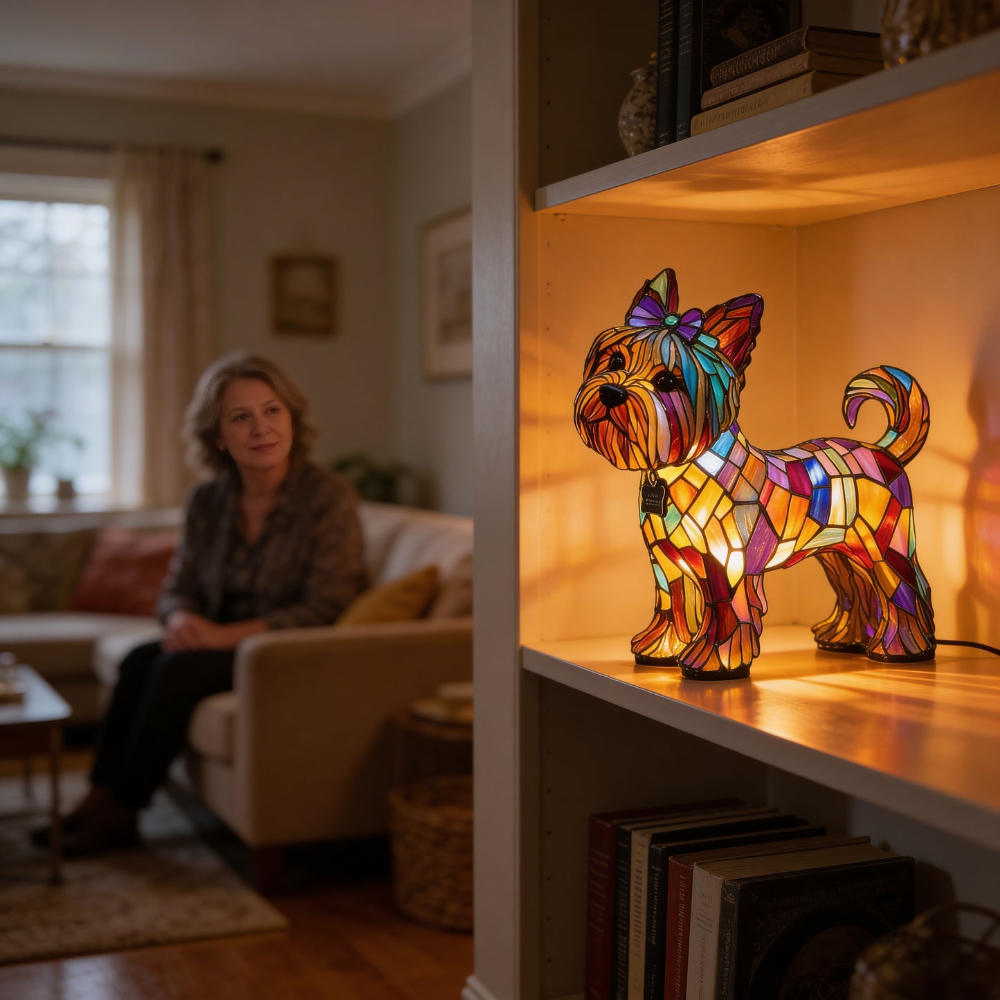 Crystara Regal Dog Lamp