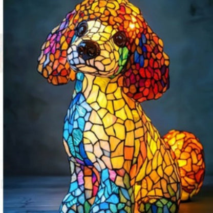 Snuggle Loving Dog Lamp