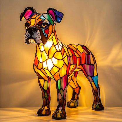 Paws Warm Dog Boxer Lamp