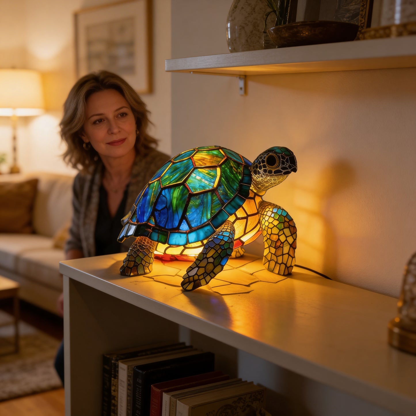 Molokai Turtle Graceful Turtle Lamp
