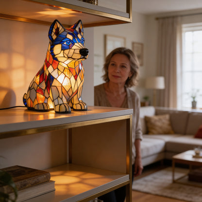 Elegant Husky Lamp